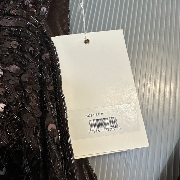 (365) ❤️ BNWT MAG DUGGAL SEQUINED SWEETHEART LONG SLEEVE GOWN 5379 - Picture 7 of 7